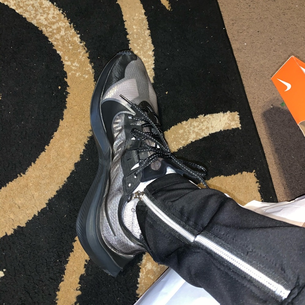Black and Grey Nike Zoom Gravity